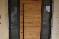 Haustür mit 2 Seitenteilen